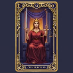 Карта таро Справедливость — связь со знаком Весы