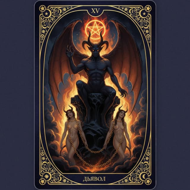 Карта таро Дьявол — значение в прямом и перевёрнутом положении