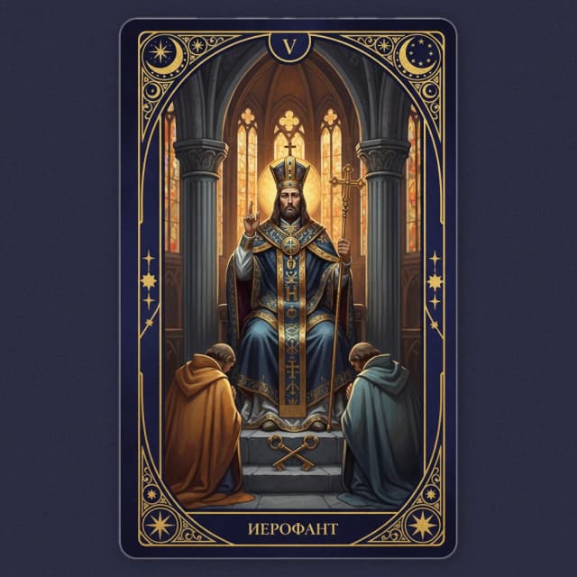 Карта таро Иерофант — значение в прямом и перевёрнутом положении