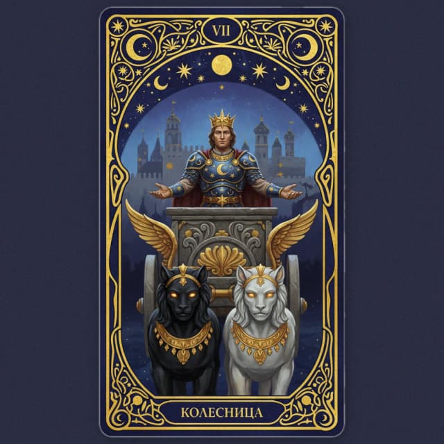 Карта таро Колесница — значение в прямом и перевёрнутом положении