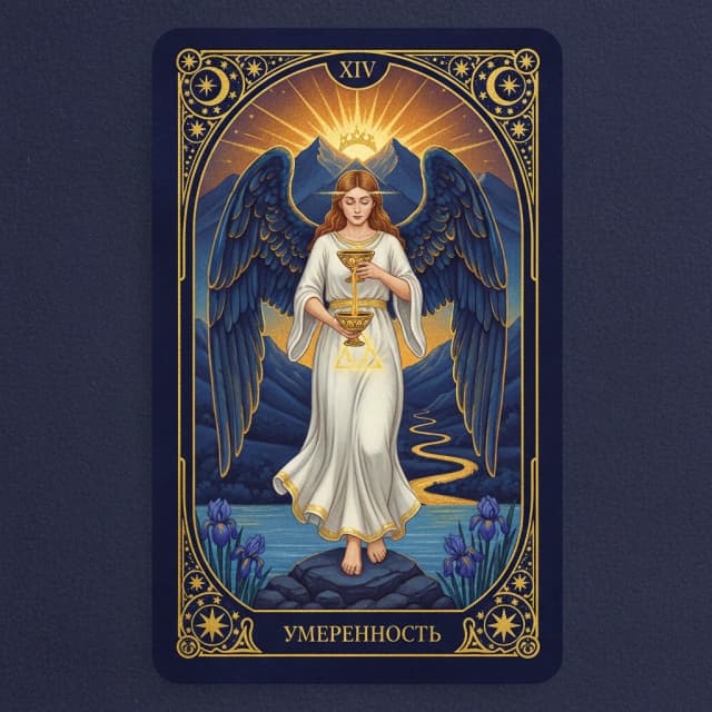 Карта таро Умеренность — значение в прямом и перевёрнутом положении