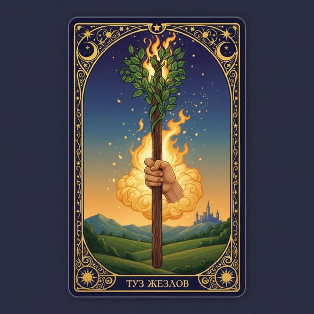 Карта таро Туз Жезлы — значение в прямом и перевёрнутом положении